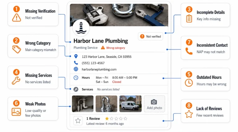 Common Google Business Profile issues that affect Maps visibility